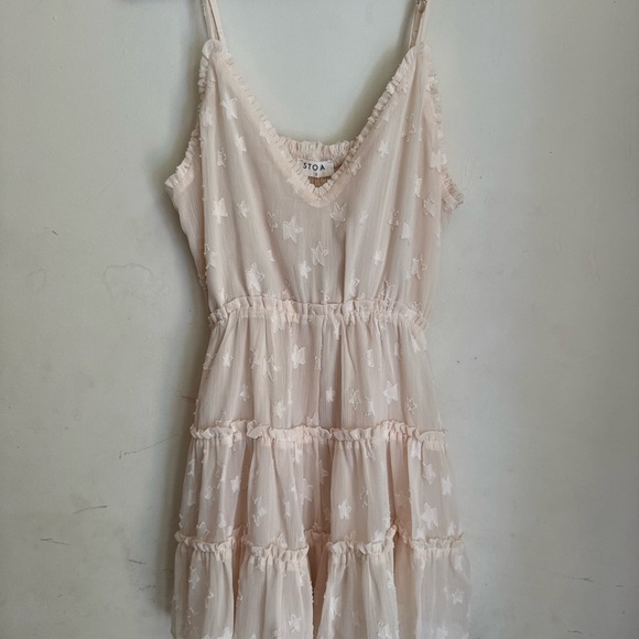 STORIA Peach Star Embroidered Romper S - Picture 4 of 6
